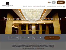 Tablet Screenshot of mandarinplazahotel.com